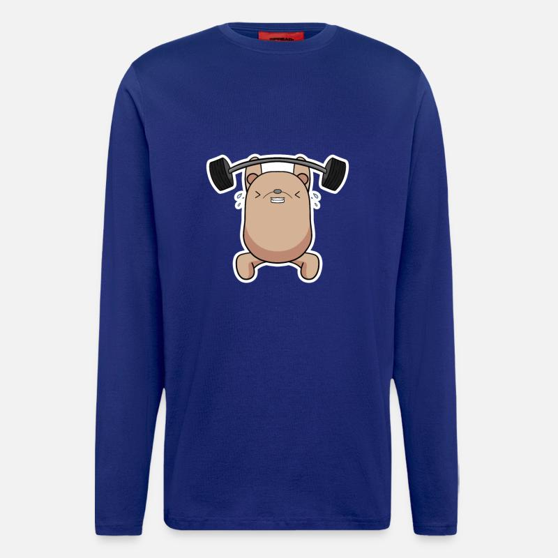 Kraft Bär Athlet - Langarmshirt - made by SPREAD  - Iconic Blue