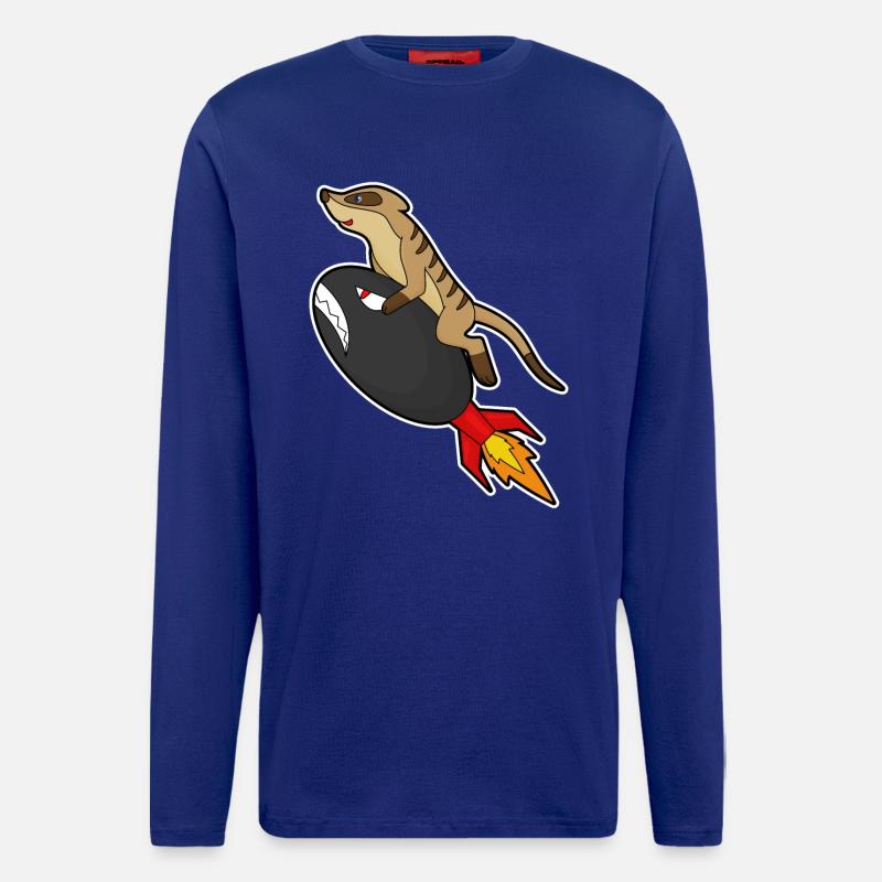 Erdmännchen Rakete - Langarmshirt - made by SPREAD - Iconic Blue