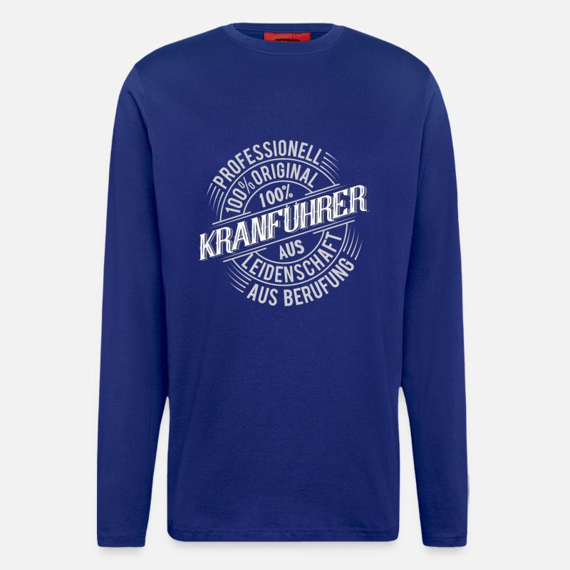Kranführer - Langarmshirt - made by SPREAD  - Iconic Blue