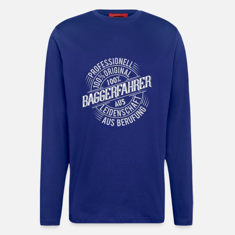 Baggerfahrer - Langarmshirt - made by SPREAD  - Iconic Blue
