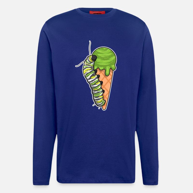 Caterpillar Ice - Longsleeve - made by SPREAD - Iconic Blue
