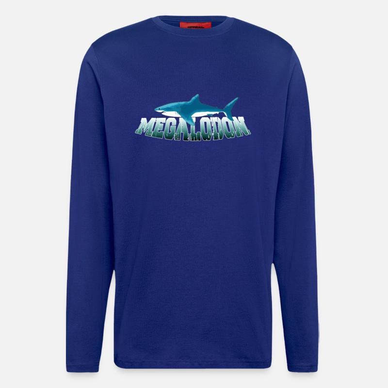 Megalodon Hunter - Megalodon Hai - Langarmshirt - made by SPREAD - Iconic Blue