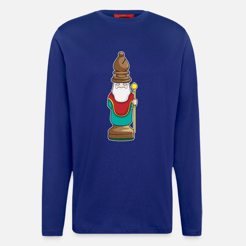 Chess piece Runner Chess - Longsleeve - made by SPREAD - Iconic Blue