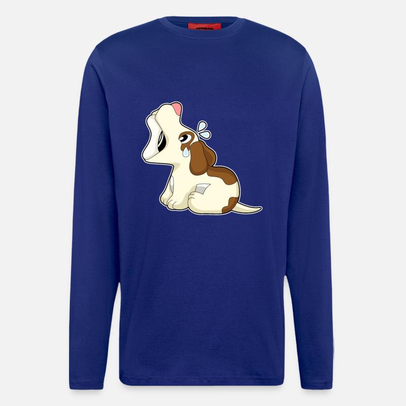 Hund Knochen - Langarmshirt - made by SPREAD  - Iconic Blue