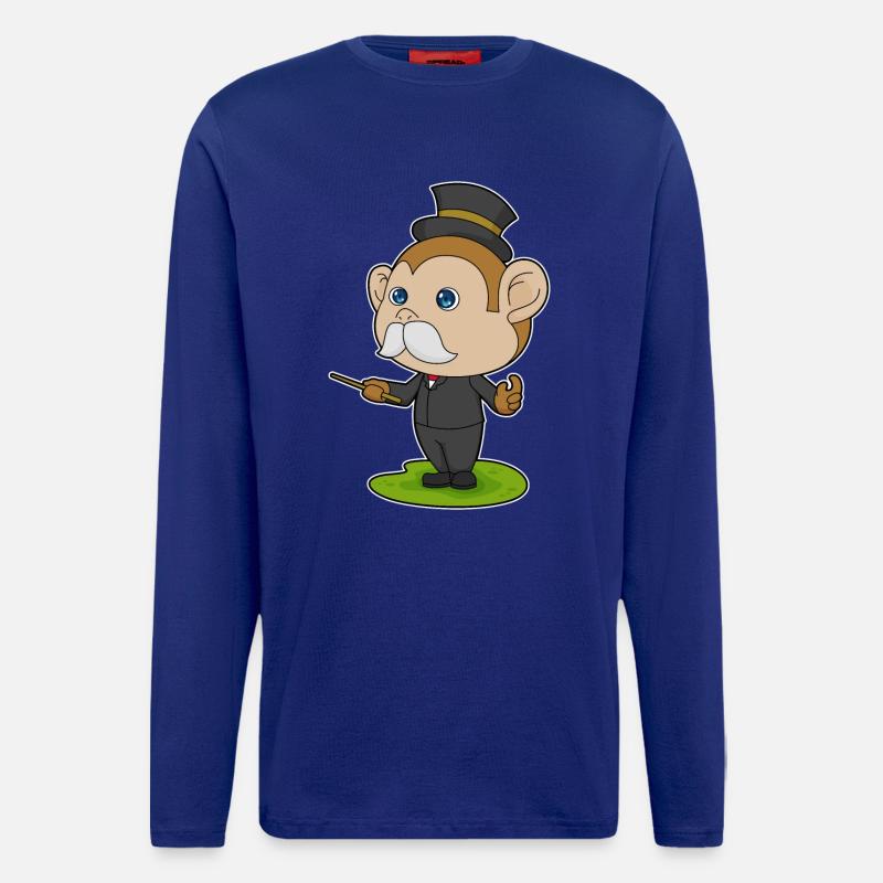 Monkey Wizard Wand - Longsleeve - made by SPREAD - Iconic Blue