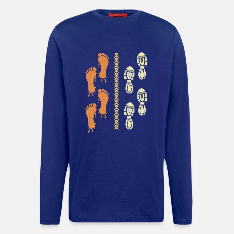 Triathlet Läufer Radfahrer - Langarmshirt - made by SPREAD  - Iconic Blue