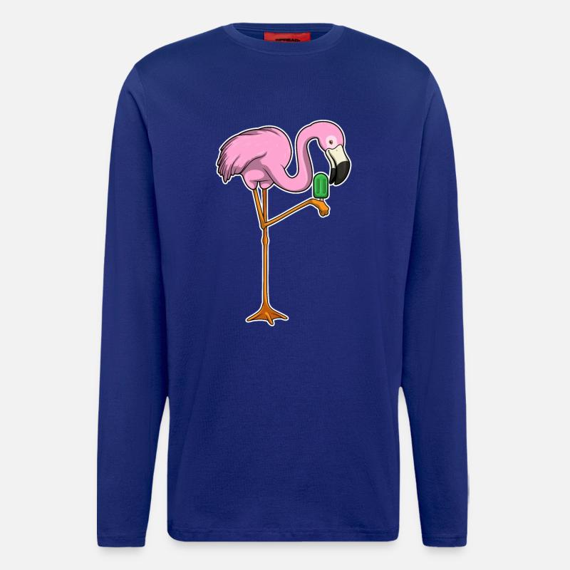 Flamingo popsicles - Longsleeve - made by SPREAD - Iconic Blue