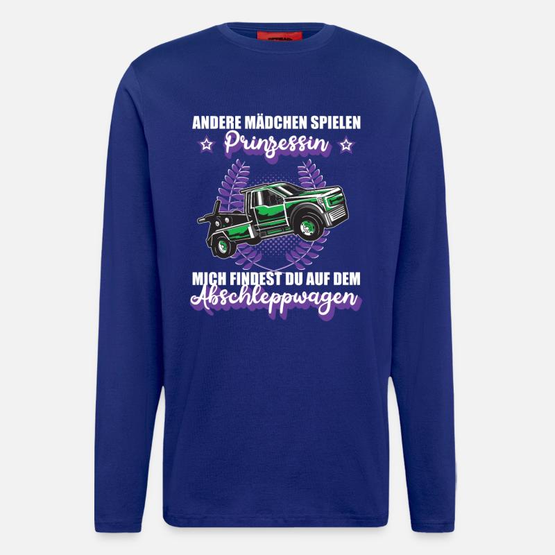 Abschleppwagen Abschleppdienst Mädchen Geschenk - Langarmshirt - made by SPREAD  - Iconic Blue