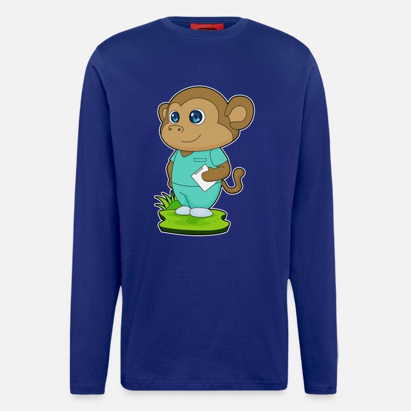 Monkey Nurse - Longsleeve - made by SPREAD - Iconic Blue
