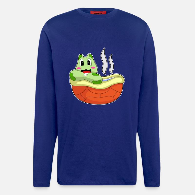 Turtle Bathing Bathtub - Longsleeve - made by SPREAD - Iconic Blue