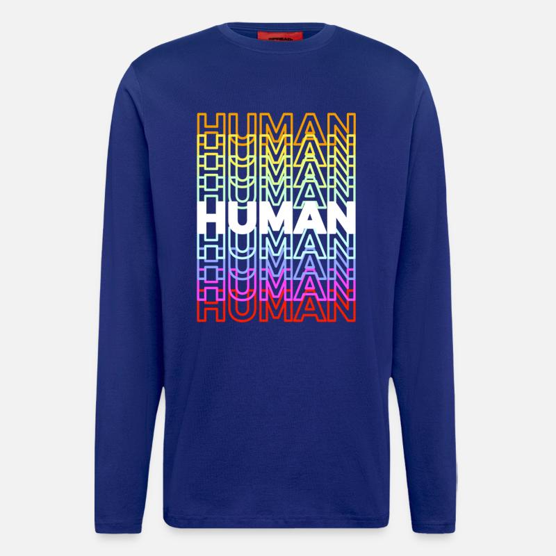Human Pride LGBT - Langarmshirt - made by SPREAD  - Iconic Blue