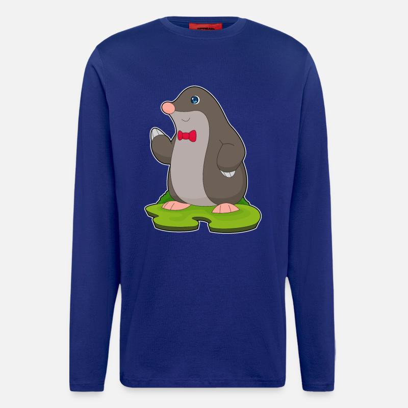 Noeud papillon Mole Gentleman - Manches longues bio décontracté fabriqué en UE - Iconic Blue