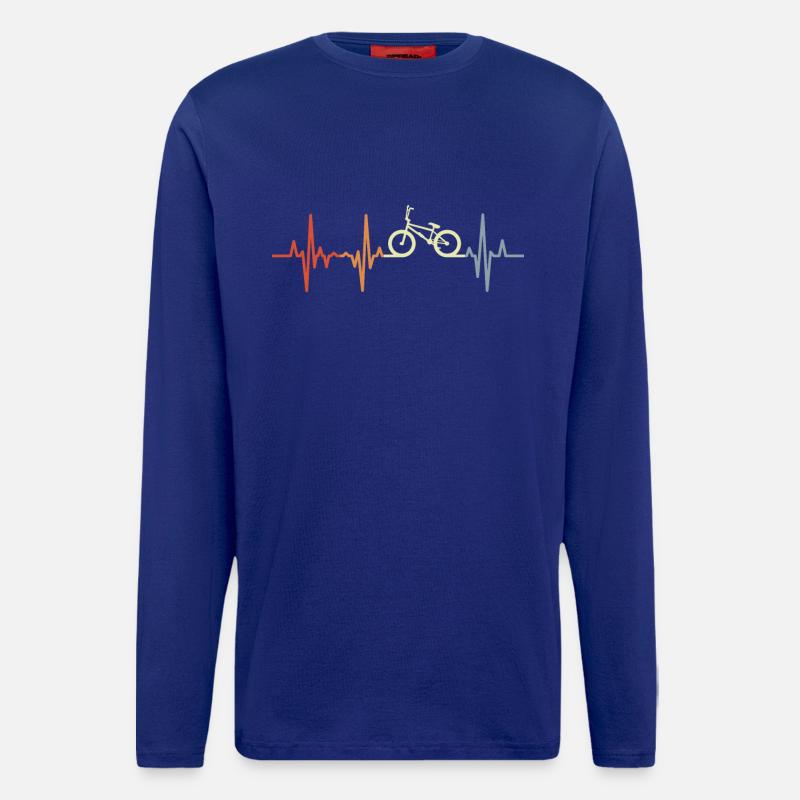 Retro BMX Herschlag - Langarmshirt - made by SPREAD  - Iconic Blue
