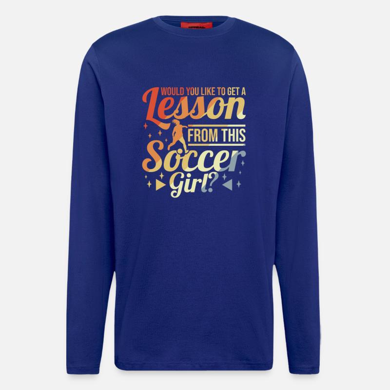 Mädchenfußball - Langarmshirt - made by SPREAD  - Iconic Blue