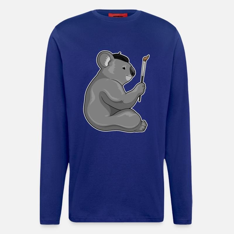 Koala Malen Pinsel - Langarmshirt - made by SPREAD - Iconic Blue