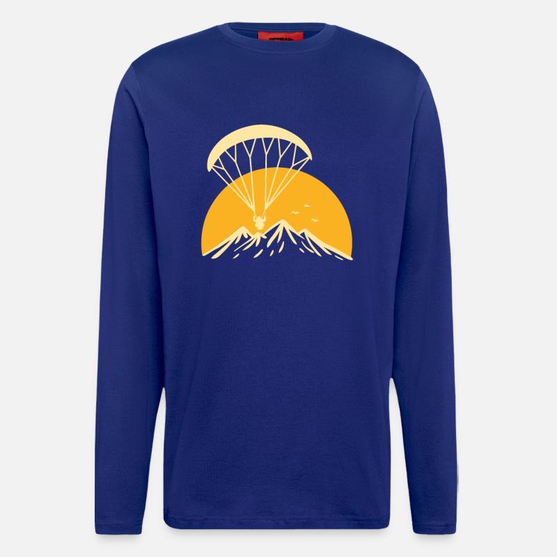 Paramotoring Retro - Longsleeve - made by SPREAD  - Iconic Blue