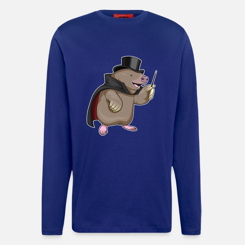 Mole Wizard Wand - Longsleeve - made by SPREAD  - Iconic Blue