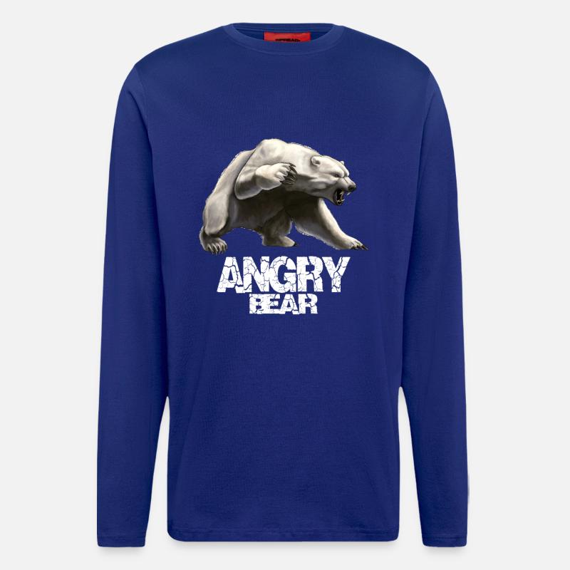 Wütender Bär - Langarmshirt - made by SPREAD  - Iconic Blue