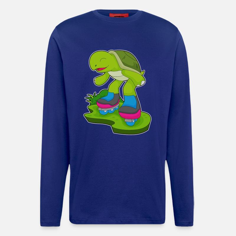 Turtle Inline skating Inline skates - Longsleeve - made by SPREAD - Iconic Blue