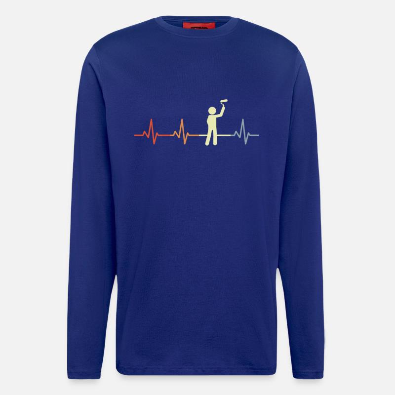 Master painter heart palpitations - Longsleeve - made by SPREAD  - Iconic Blue