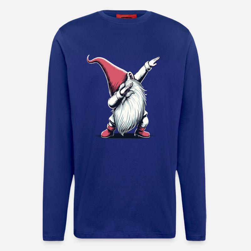 Dabbing Wichtel Dab Nikolaus - Langarmshirt - made by SPREAD  - Iconic Blue