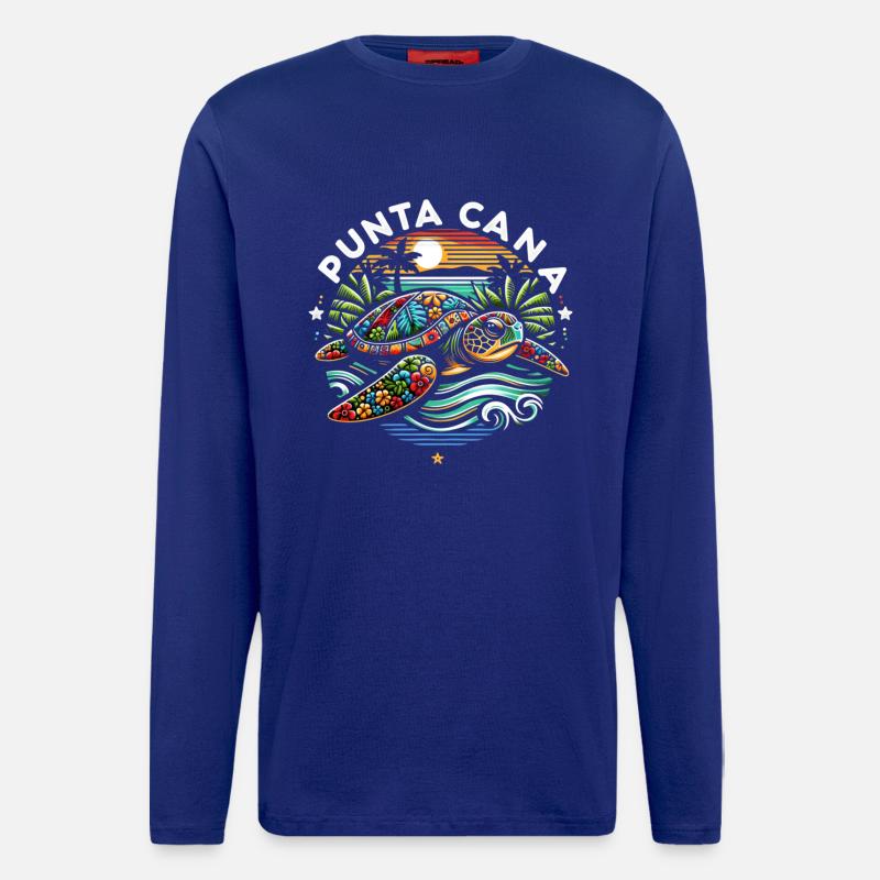 Punta Cana Turtle - Longsleeve - made by SPREAD  - Iconic Blue