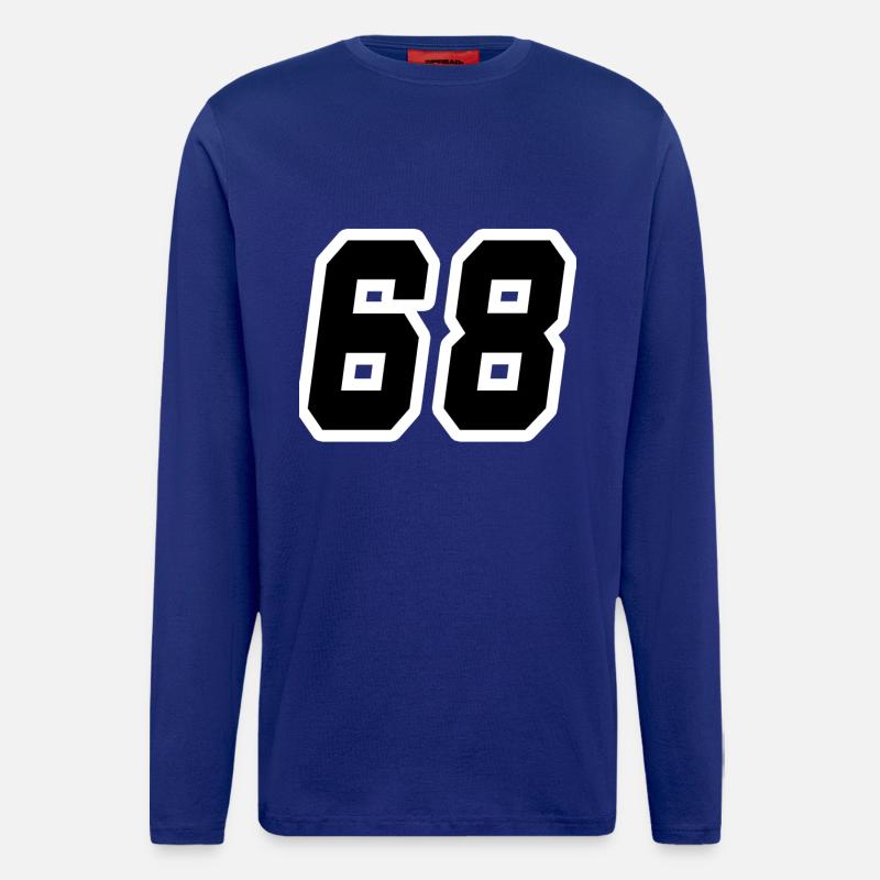 Nummer achtundsechzig 68 - Langarmshirt - made by SPREAD  - Iconic Blue