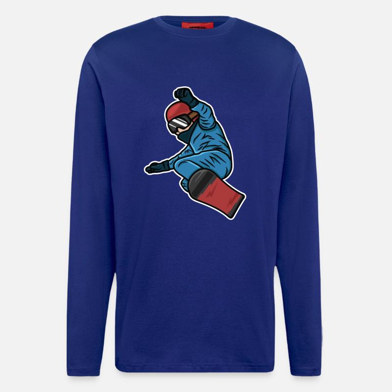 Kleiner Snowboarder - Langarmshirt - made by SPREAD  - Iconic Blue