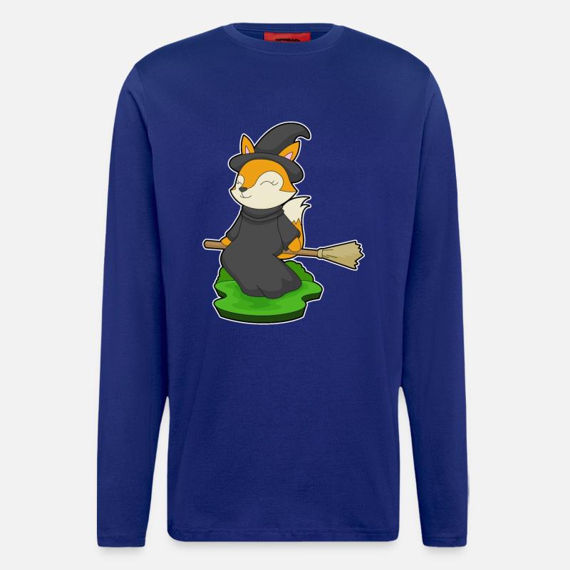 Fuchs Halloween Hexe - Langarmshirt - made by SPREAD  - Iconic Blue