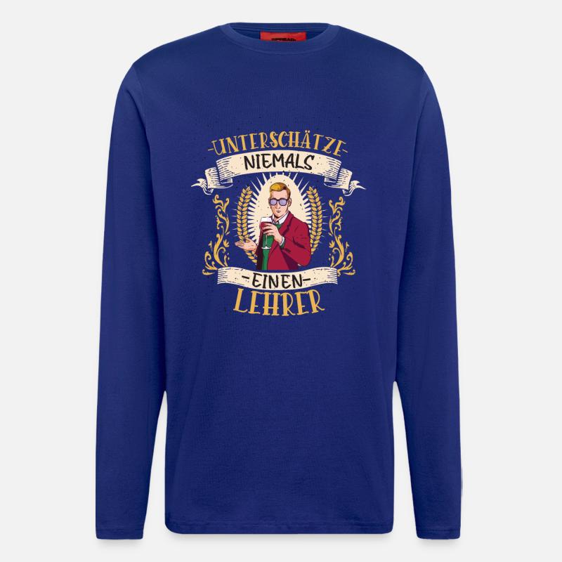 Lehrer Bildung Geschenk Pädagoge Klassenzimmer - Langarmshirt - made by SPREAD  - Iconic Blue