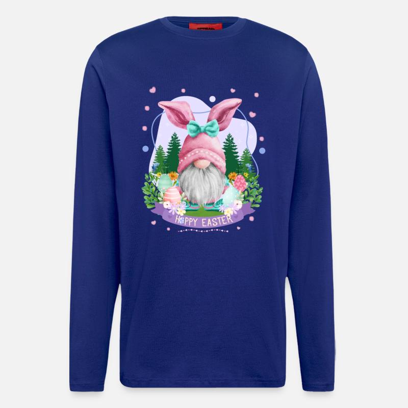 Hoppy Gnome Easter - Easter Gift Idea - Langarmshirt - made by SPREAD  - Iconic Blue