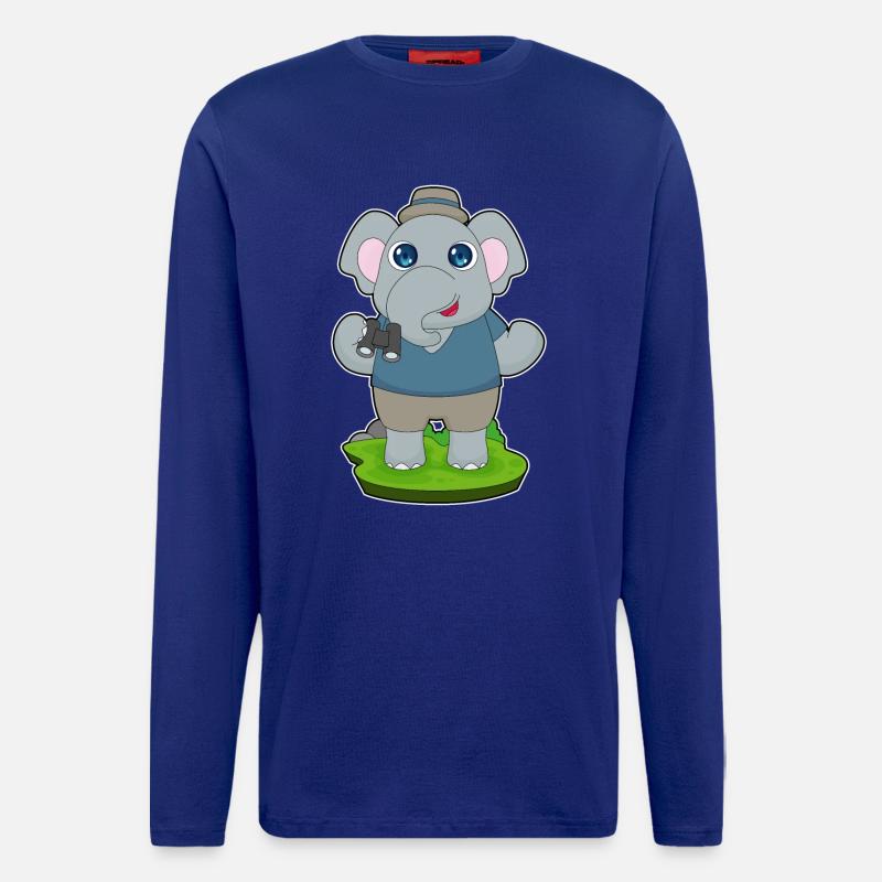 Elephant Binoculars - Longsleeve - made by SPREAD - Iconic Blue