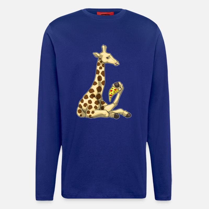 Giraffe Pizza - Langarmshirt - made by SPREAD  - Iconic Blue