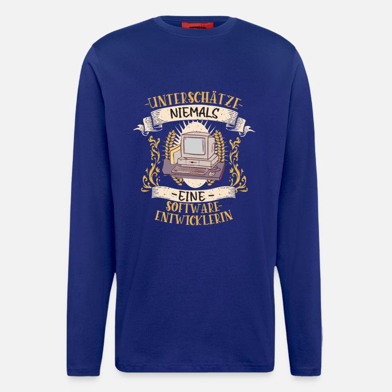Softwareentwicklerin Geschenk Code Lustig - Langarmshirt - made by SPREAD  - Iconic Blue