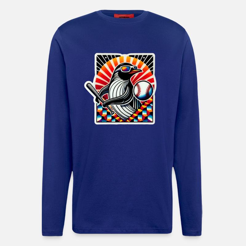 Penguin Baseball - Longsleeve - made by SPREAD - Iconic Blue