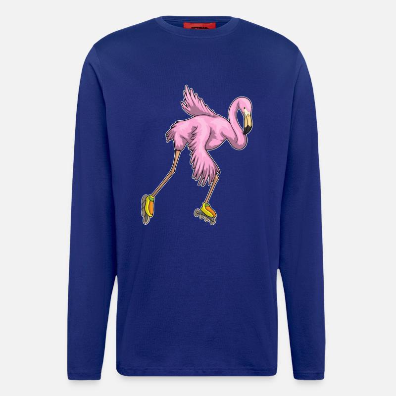 Flamingo Inline skating Inline skates - Longsleeve - made by SPREAD - Iconic Blue