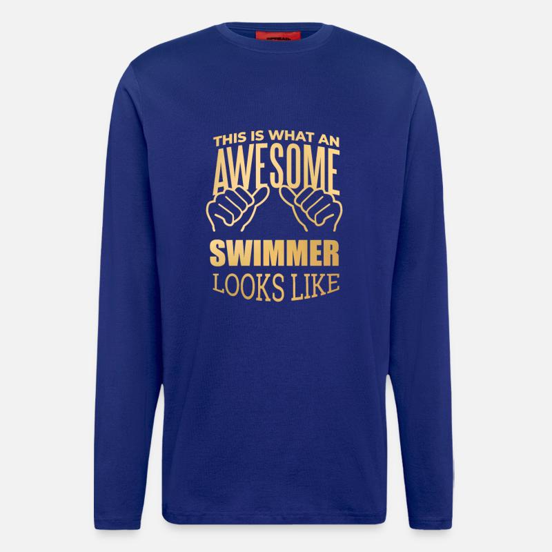 schwimmen - Langarmshirt - made by SPREAD - Iconic Blue