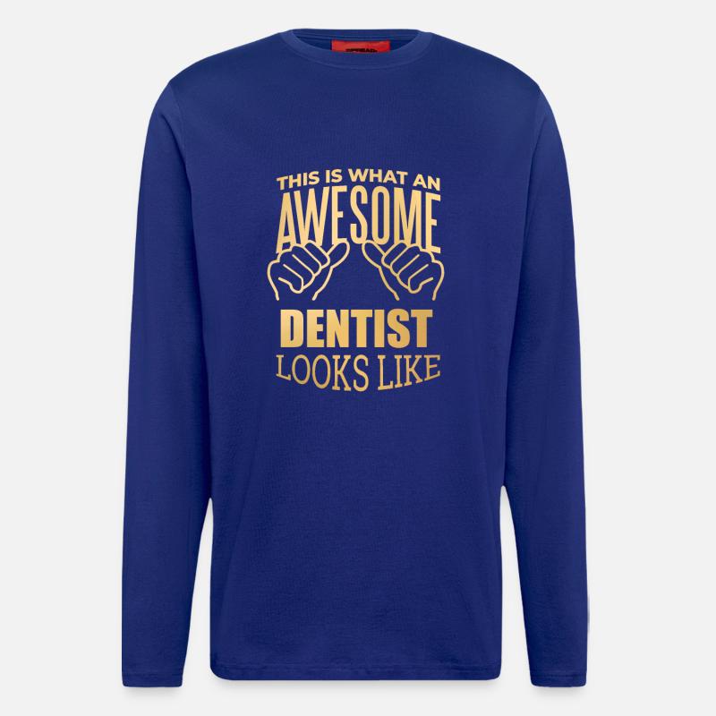Zahnarzt - Langarmshirt - made by SPREAD  - Iconic Blue