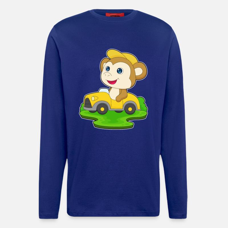 Monkey Car - Longsleeve - made by SPREAD - Iconic Blue
