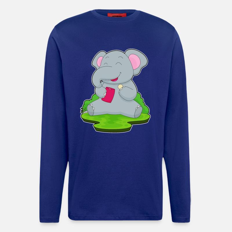 Elephant Potato Chips - Longsleeve - made by SPREAD - Iconic Blue