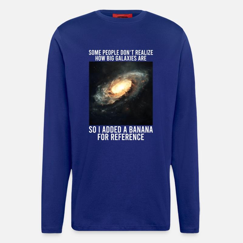 galaxy memes science astrophysics astrology - Longsleeve - made by SPREAD  - Iconic Blue