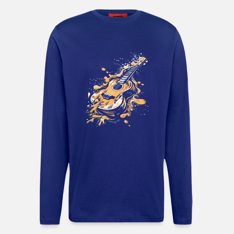 Ukulele Graffiti - Langarmshirt - made by SPREAD  - Iconic Blue