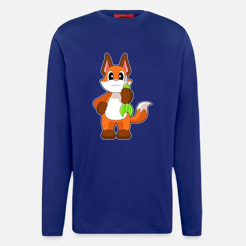 Fuchs Dart Dartpfeil - Langarmshirt - made by SPREAD  - Iconic Blue