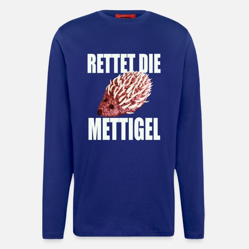 Save the Mettigel - Longsleeve - made by SPREAD  - Iconic Blue