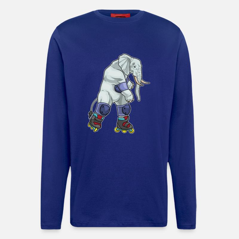 Elefant Inline skating Inline skates - Longsleeve - made by SPREAD  - Iconic Blue