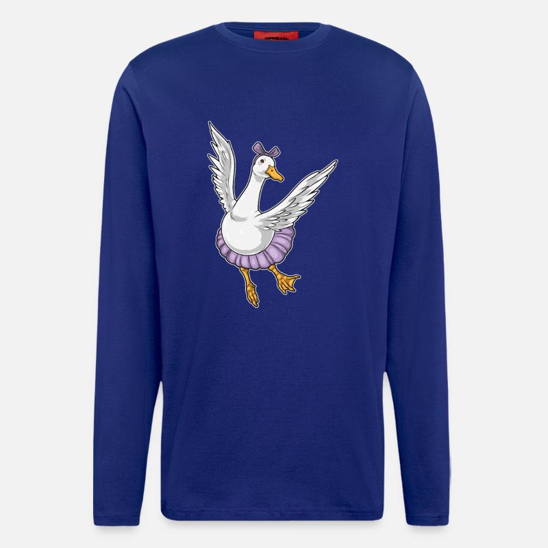 Duck Ballerina Ballet Dance - Longsleeve - made by SPREAD - Iconic Blue