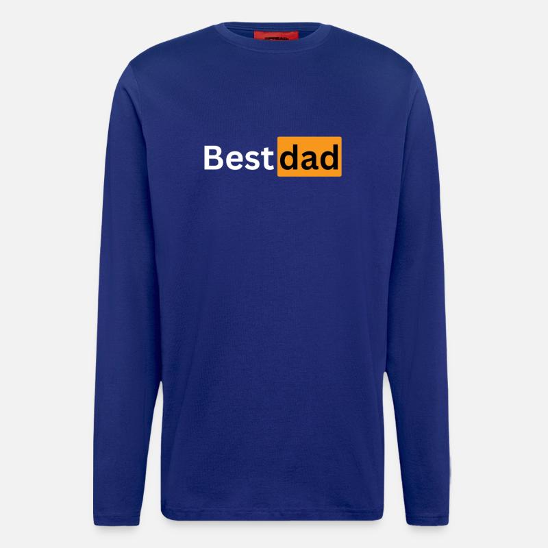 bester papa best dad - Langarmshirt - made by SPREAD  - Iconic Blue