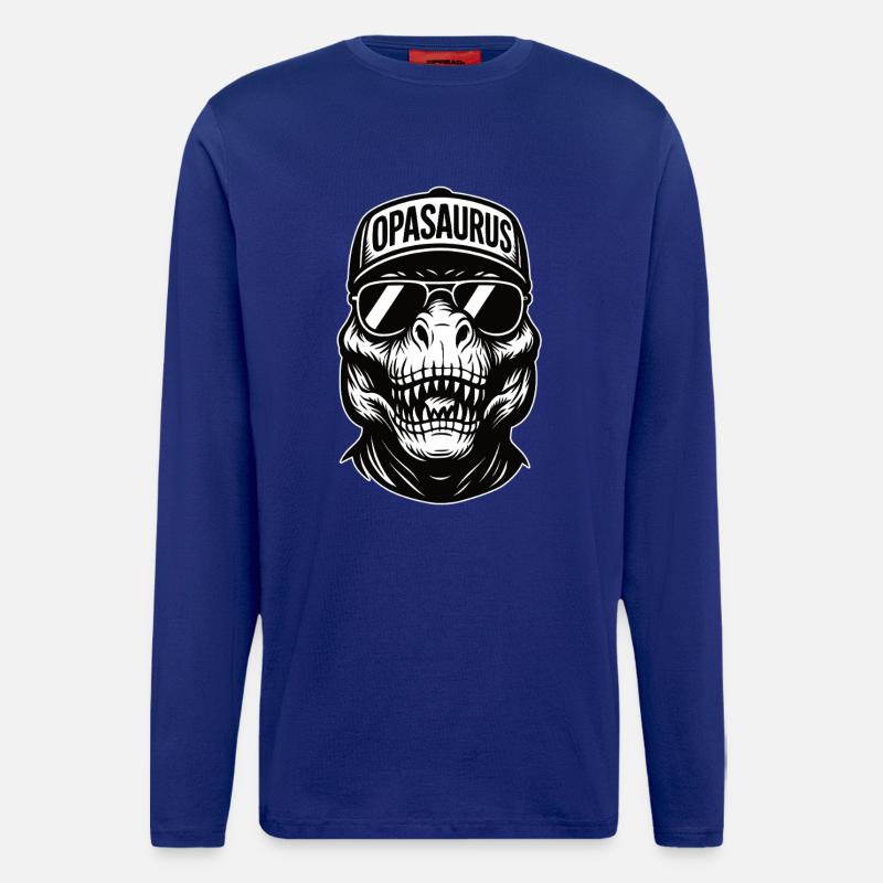Opasaurus Skull Sunglasses - Langarmshirt - made by SPREAD - Iconic Blue