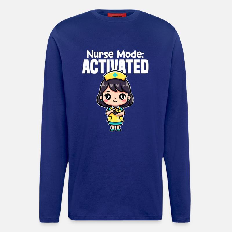 KRANKENSCHWESTER-MODUS AKTIVIERT - SCHWESTER-GESCHENK - Langarmshirt - made by SPREAD  - Iconic Blue