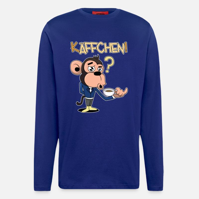 Käffchen, bitte! - Langarmshirt - made by SPREAD  - Iconic Blue